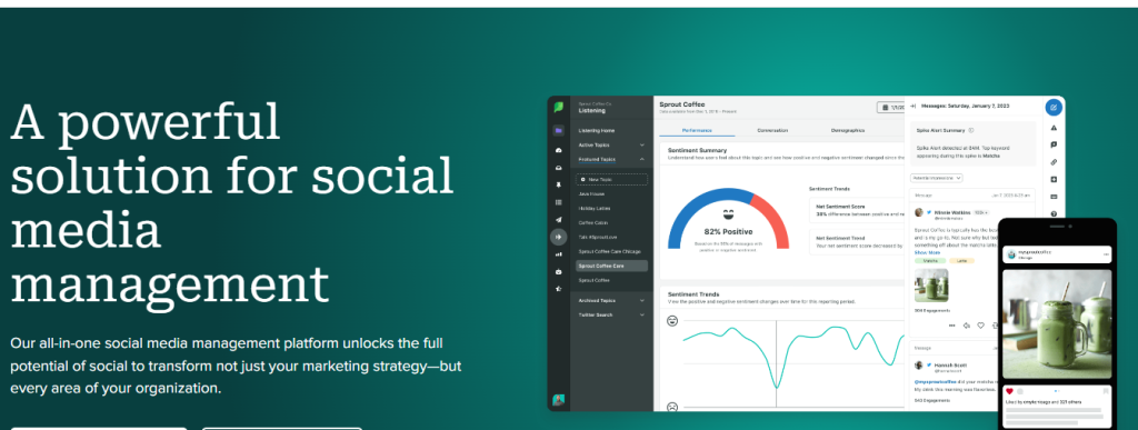 Sprout Social Social media management tools